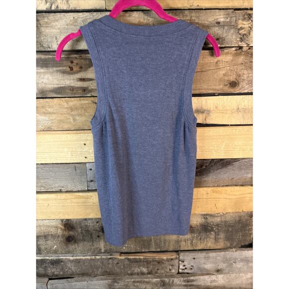 Evereve LNA Clothing Jones Rib Tank, Medium, Blue - Picture 4 of 4